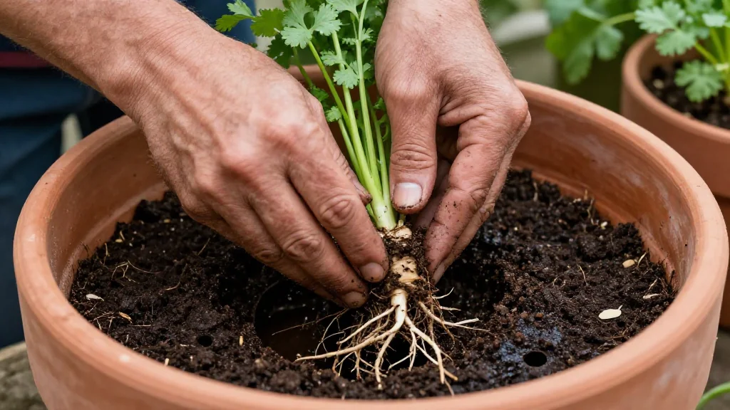 Cilantro en maceta &mdash; Latinoam&eacute;rica