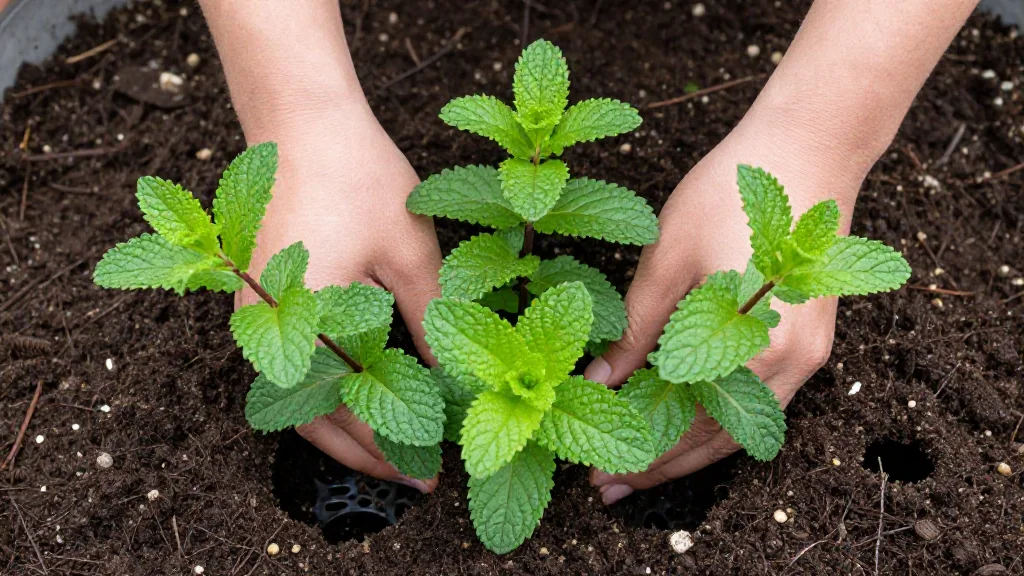 Hierbabuena en maceta en maceta &mdash; Latinoam&eacute;rica
