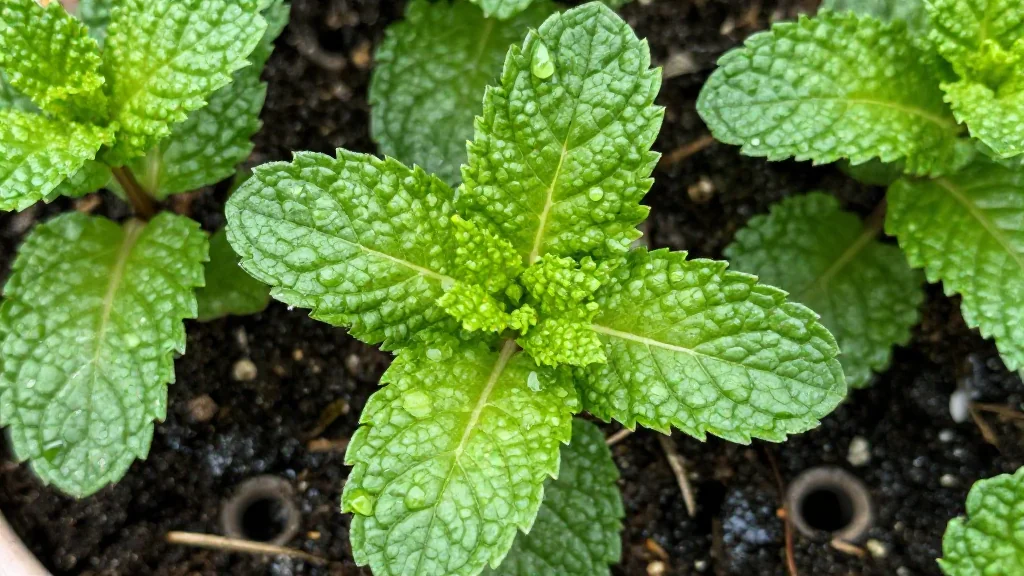 Hierbabuena en maceta en maceta &mdash; Latinoam&eacute;rica