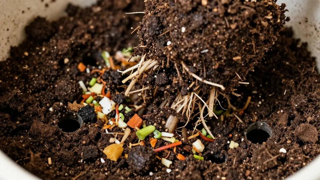 Compost en casa en maceta peque&ntilde;a en maceta &mdash; Latinoam&eacute;rica