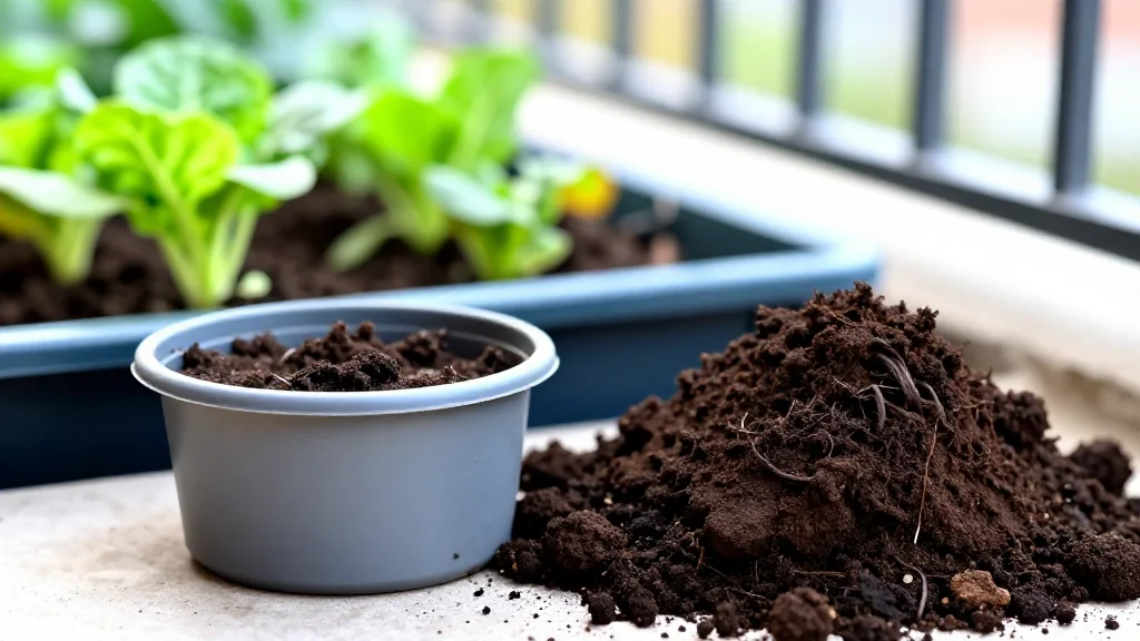 Lombricomposta sin olor en departamentos en maceta &mdash; Latinoam&eacute;rica