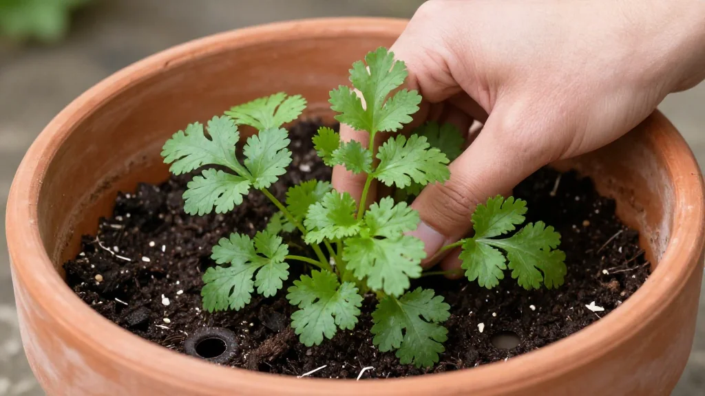 Cilantro en maceta &mdash; Latinoam&eacute;rica