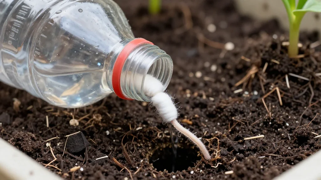 Riego por goteo casero para huerto en maceta &mdash; Latinoam&eacute;rica