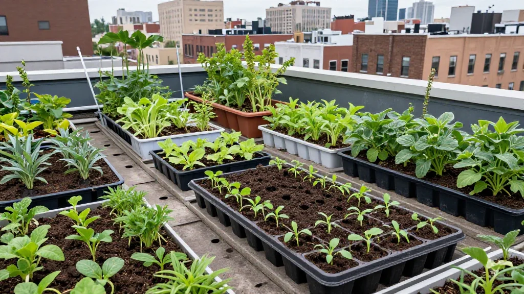 Un huerto comunitario en el barrio en maceta &mdash; Latinoam&eacute;rica