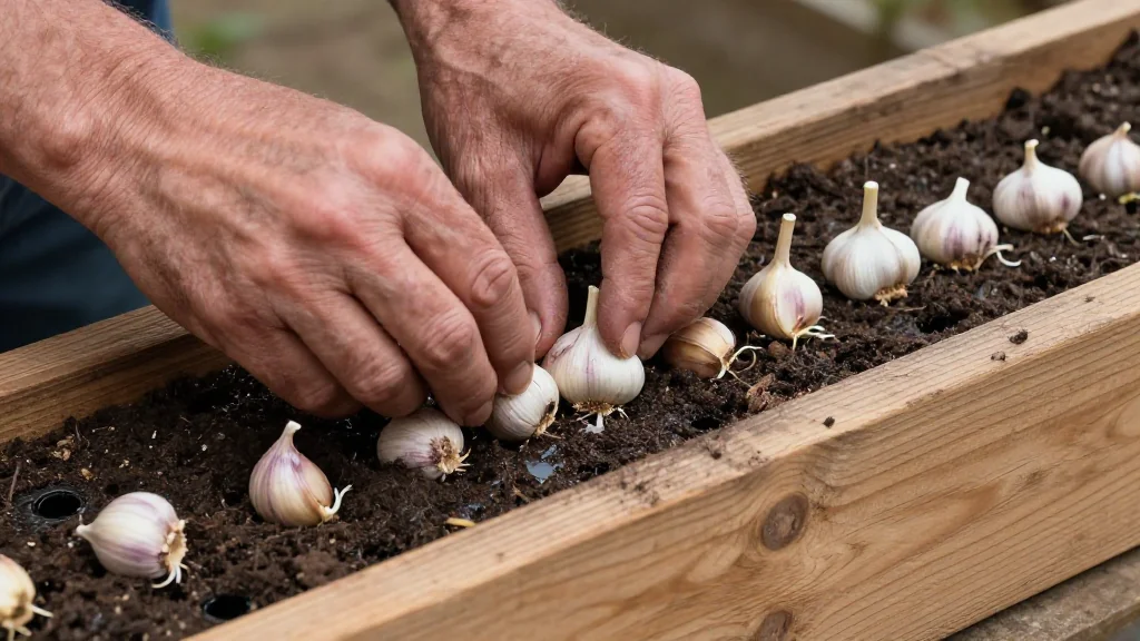 Ajo en maceta o jardinera en maceta &mdash; Latinoam&eacute;rica