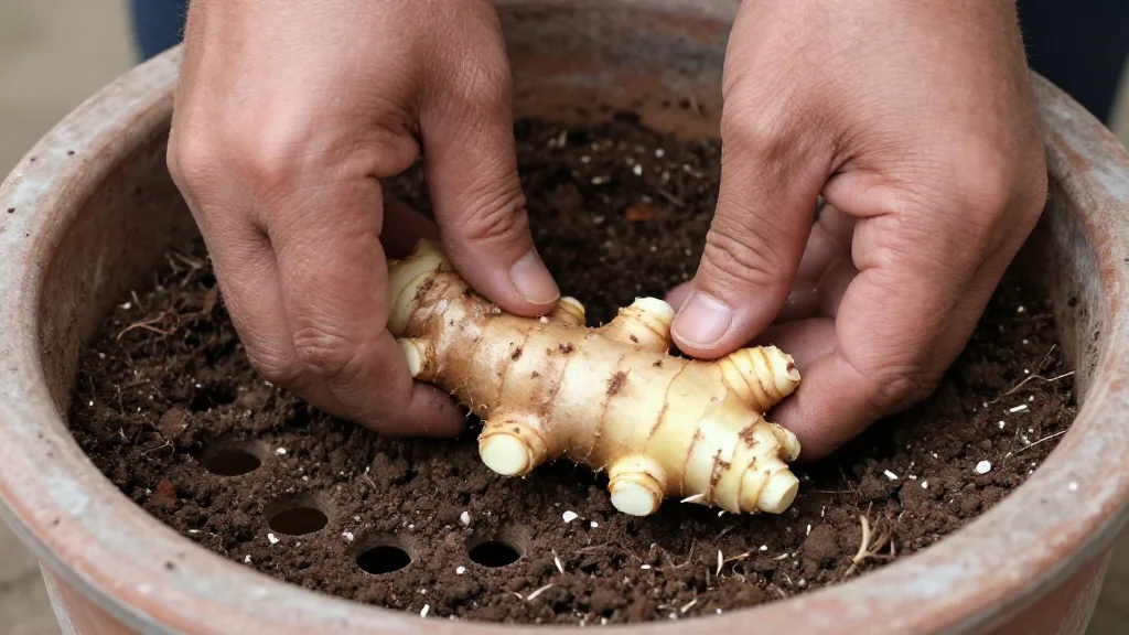 Jengibre en maceta en maceta &mdash; Latinoam&eacute;rica
