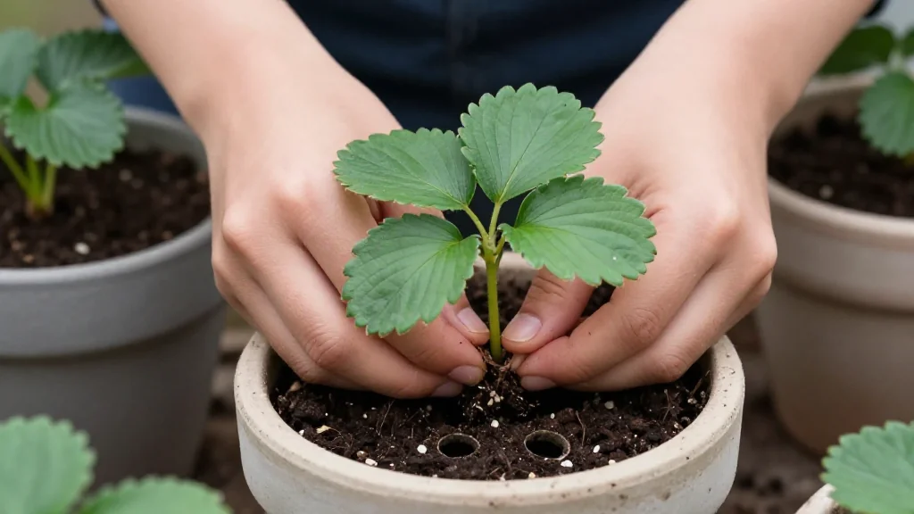 Fresa en maceta &mdash; Latinoam&eacute;rica