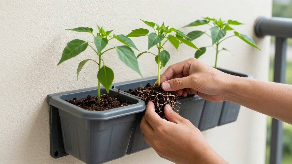 Macetas verticales para huerto urbano en pared en maceta &mdash; Latinoam&eacute;rica