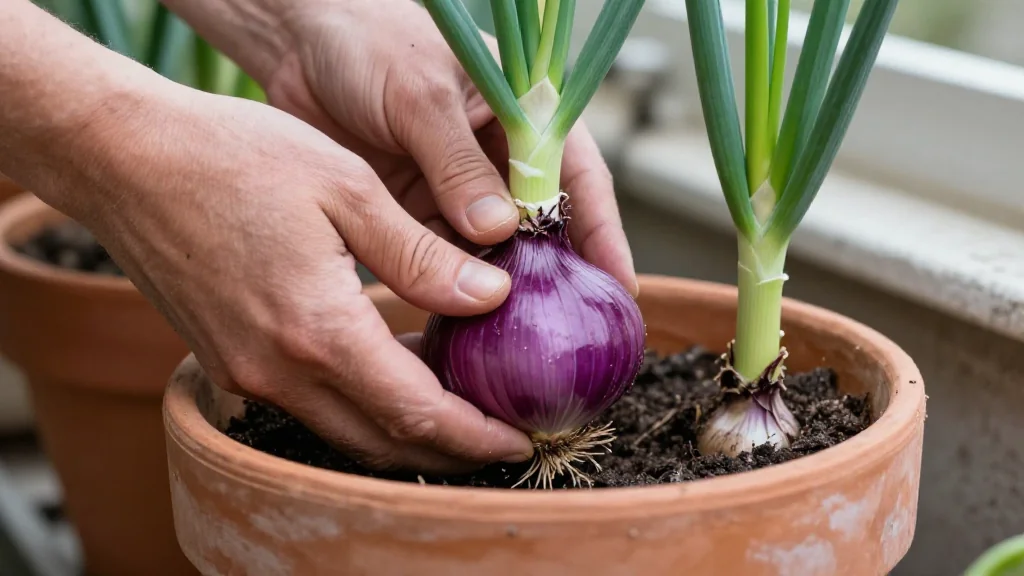 Cebolla en maceta &mdash; Latinoam&eacute;rica
