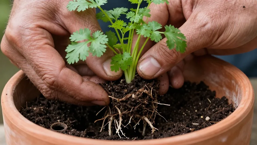 Cilantro en maceta &mdash; Latinoam&eacute;rica