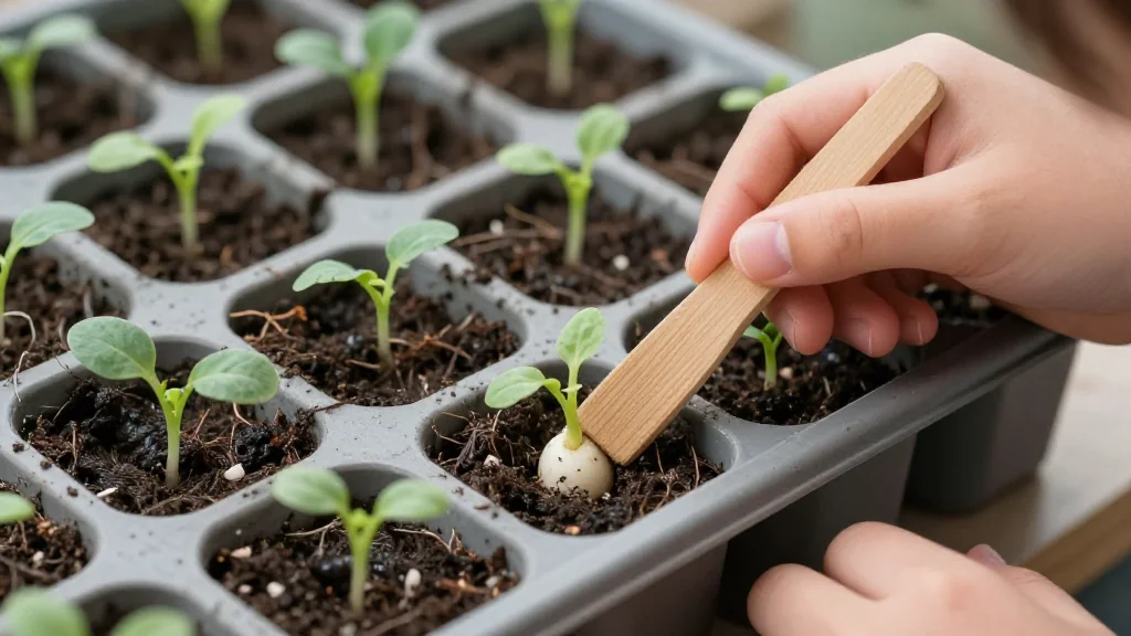 Proyecto de ciencias escolares huerto en vasos en maceta &mdash; Latinoam&eacute;rica