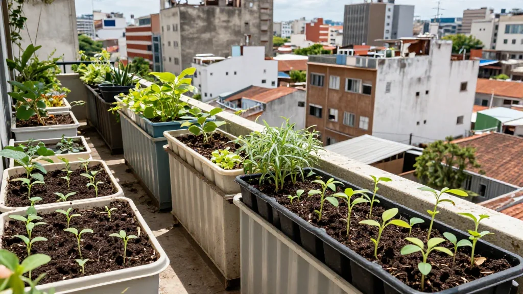Proyecto de ciencias escolares huerto en vasos en maceta &mdash; Latinoam&eacute;rica