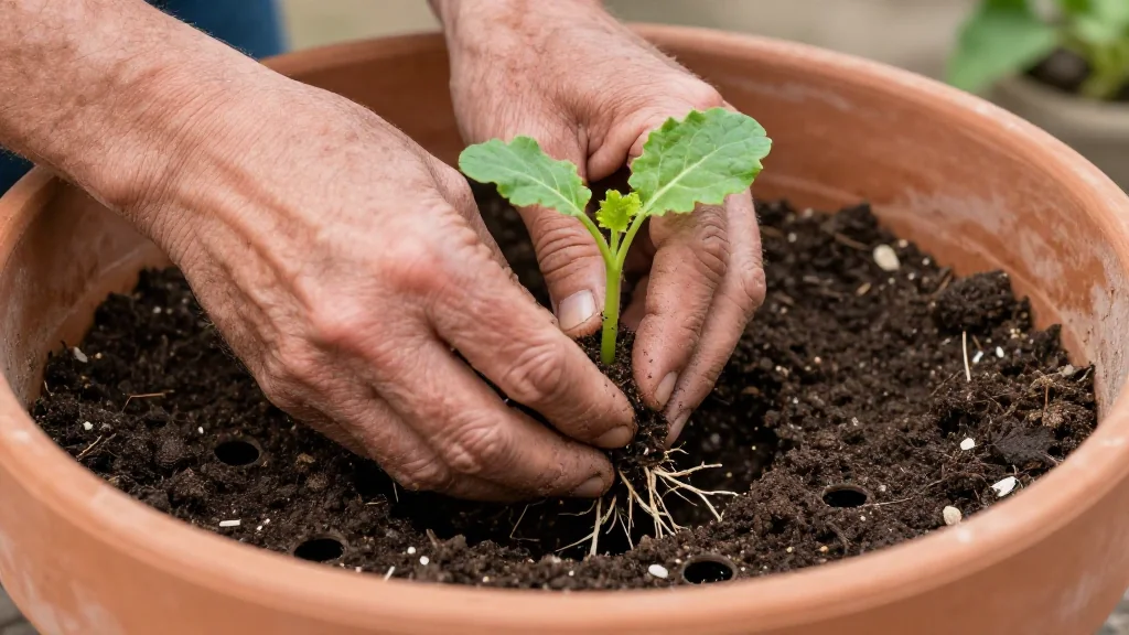 En lima clima des&eacute;rtico huerto en maceta en maceta &mdash; Lima