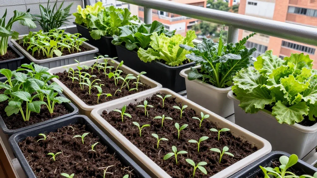 En bogot&aacute; clima fr&iacute;o huerto en casa en maceta &mdash; Latinoam&eacute;rica