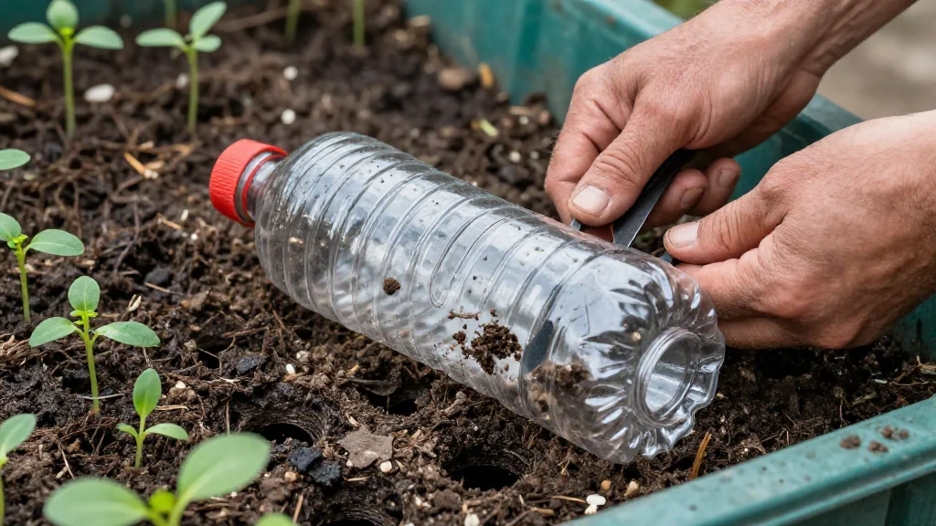 Reciclar botellas para huerto urbano sin gastar dinero en maceta &mdash; Latinoam&eacute;rica