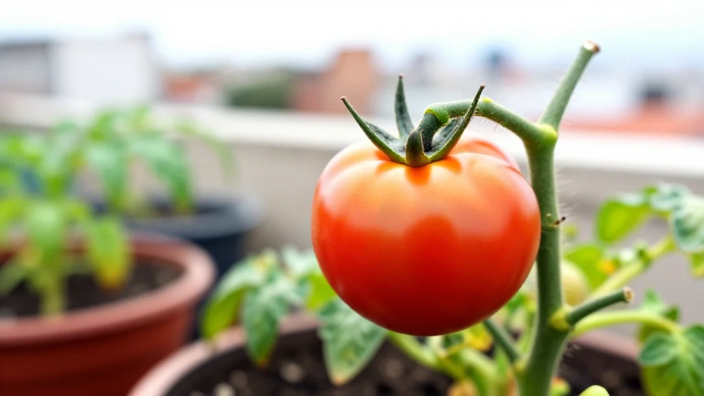 Tomate en maceta &mdash; Ciudad de M&eacute;xico
