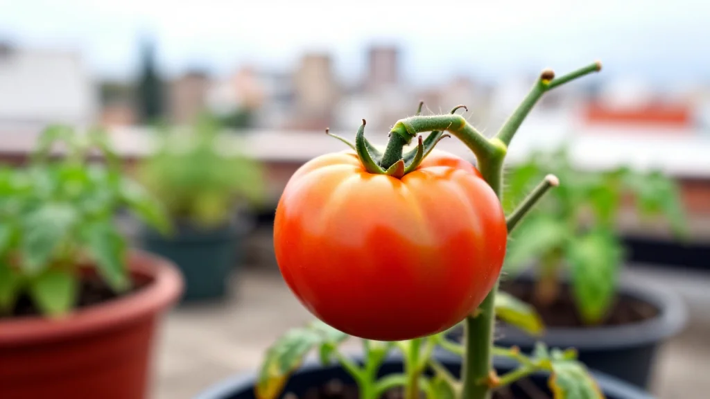 Tomate en maceta &mdash; Ciudad de M&eacute;xico