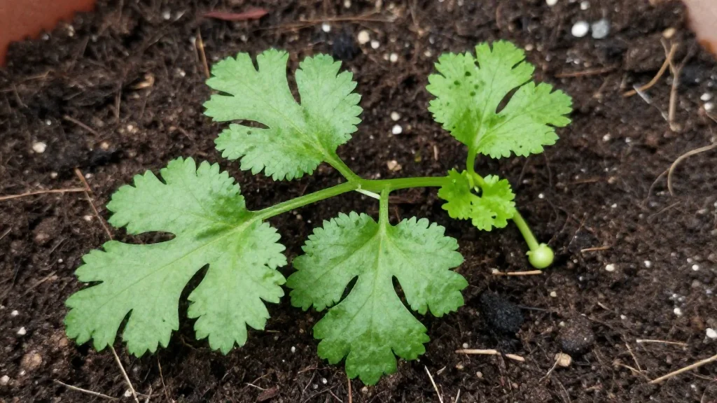 Cilantro en maceta - México
