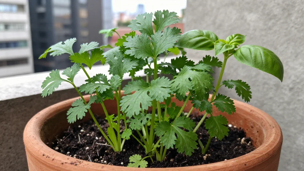 Cilantro en maceta - M&Atilde;&copy;xico