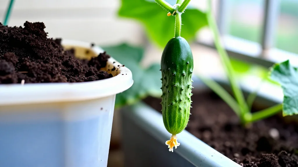 Pepino en maceta &mdash; Latinoam&eacute;rica