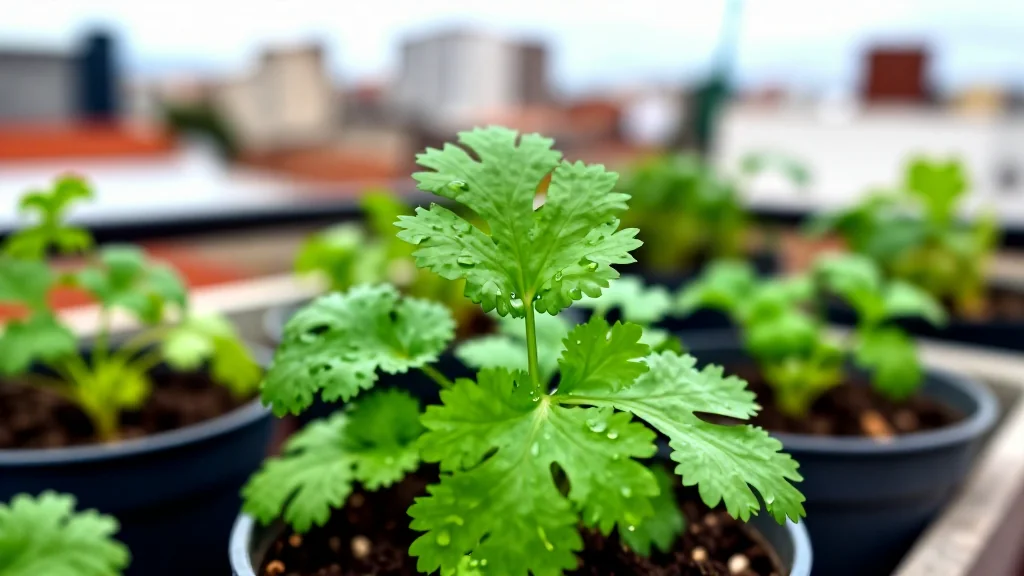 Cilantro en maceta &mdash; Latinoam&eacute;rica