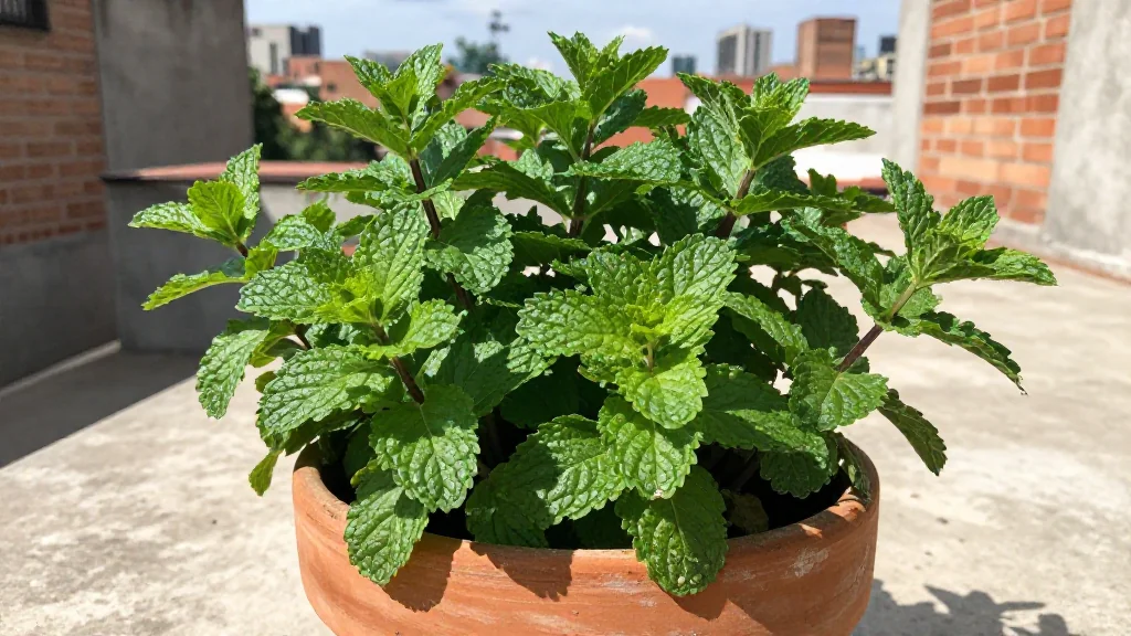 Huerta urbana manzanilla en terraza en maceta - Santiago