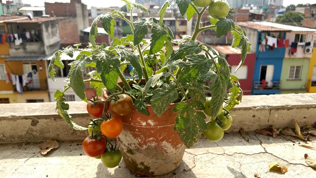Tomate en maceta - Per&Atilde;&ordm;